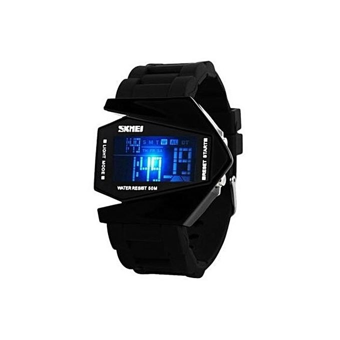 Skmei Digital with7 Color LED Light Sport Wrist Watch With S